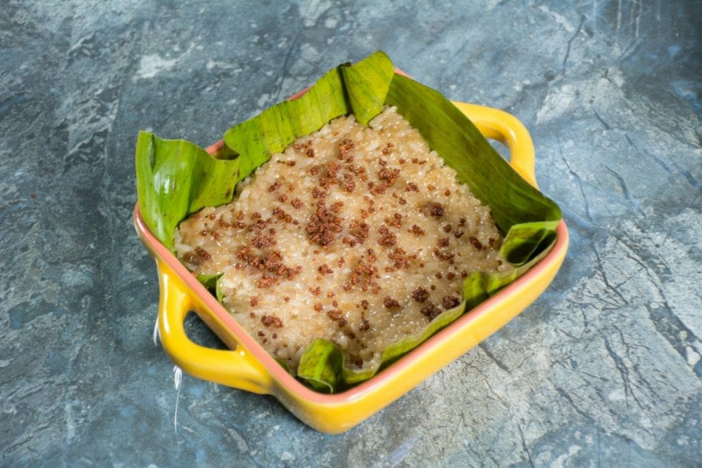 Filipino Rice Cake Dessert Dish
