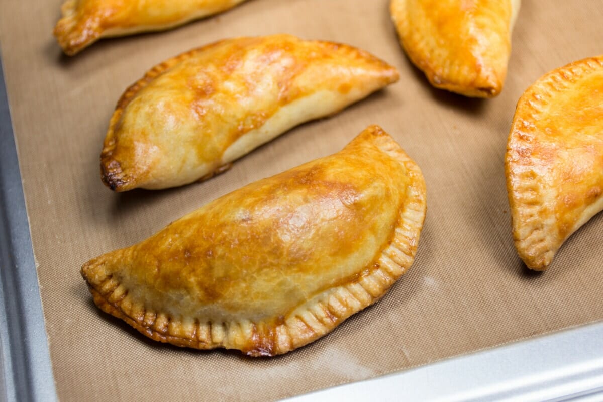 Close Up Of Baked Empanada Pastries