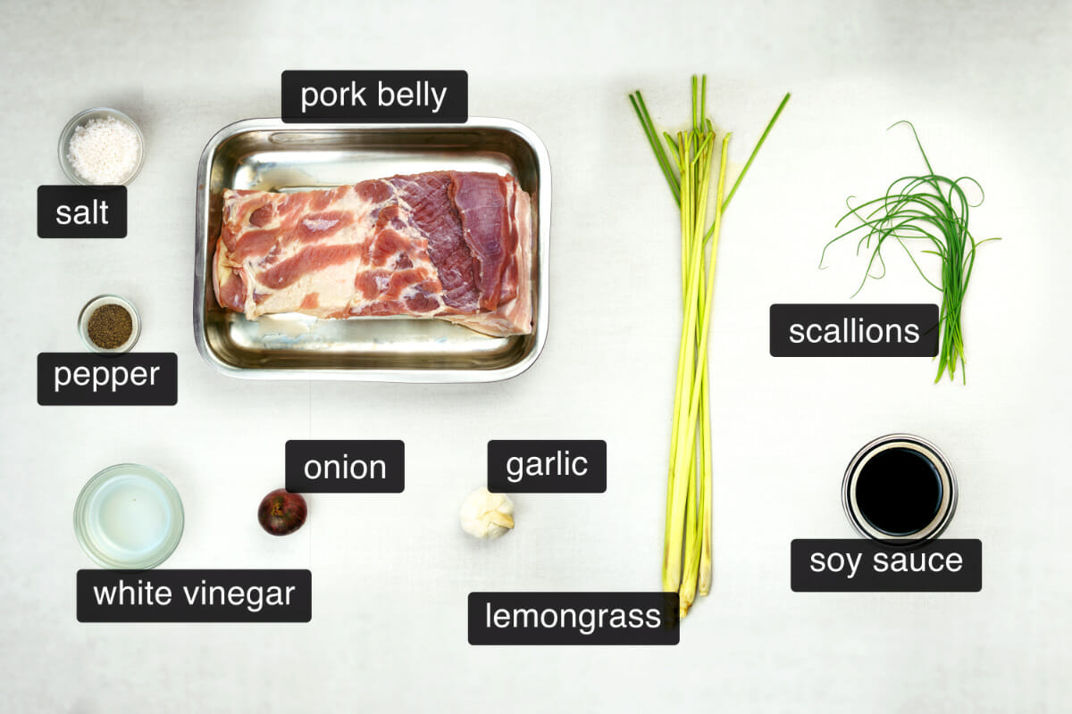 Lechon pork belly recipe ingredients
