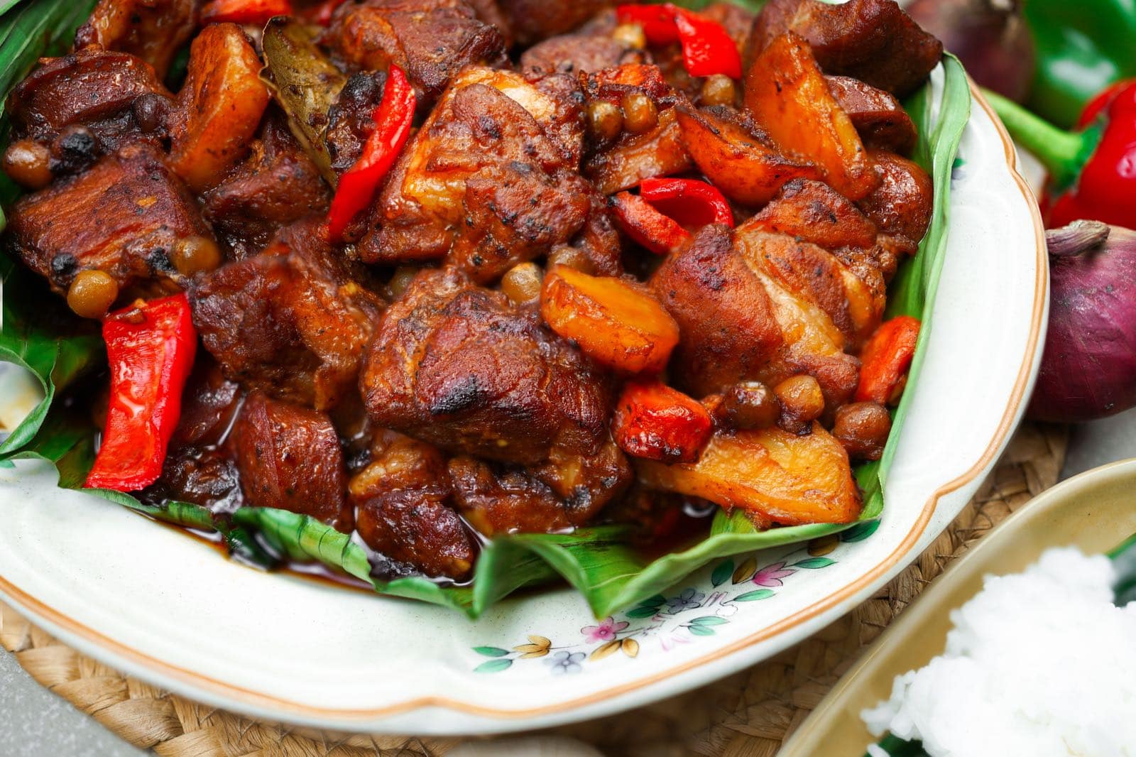 filipino style pork afritada stew recipe