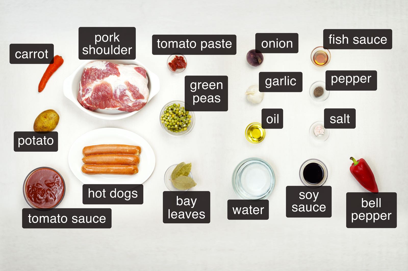 pinoy pork afritada ingredients